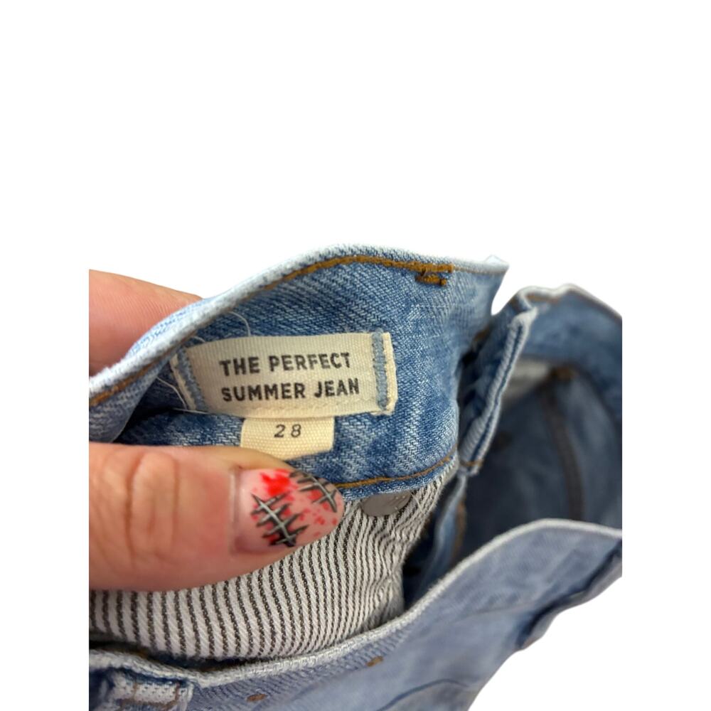 Madewell The Perfect Summer Jeans Light Wash Blue Denim Ankle Size 25 Casual - Picture 4 of 5